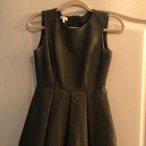 Semi-formal Dress in Deep Olive Green